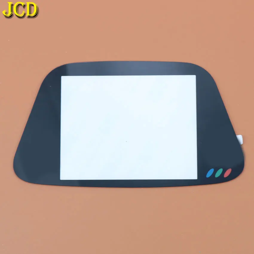 JCD 1 шт. черное стекло для экрана и белая пластиковая крышка объектива Sega Game Gear GG