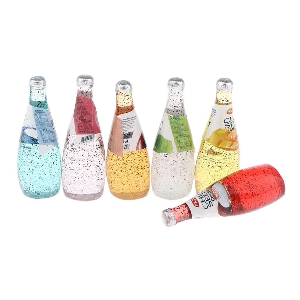 Миниатюрный Кукольный домик 6 штук Различные вкусы набор коктейльных бутылок