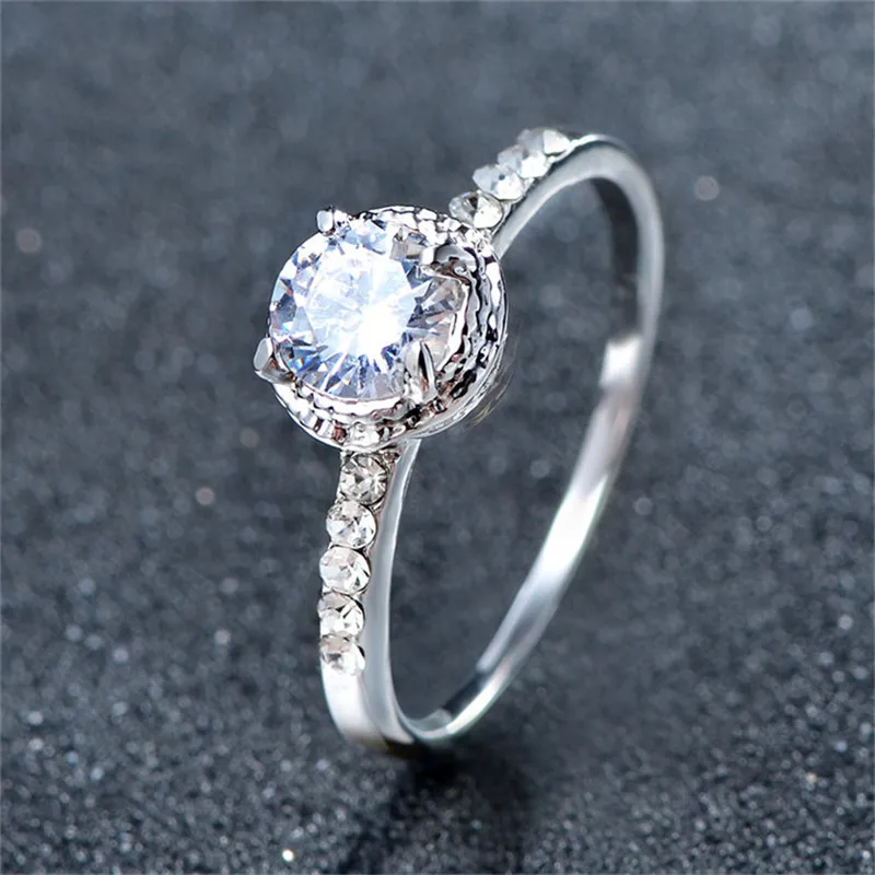 CC Простые Кольца для женщин модные ювелирные изделия свадебное обручальное