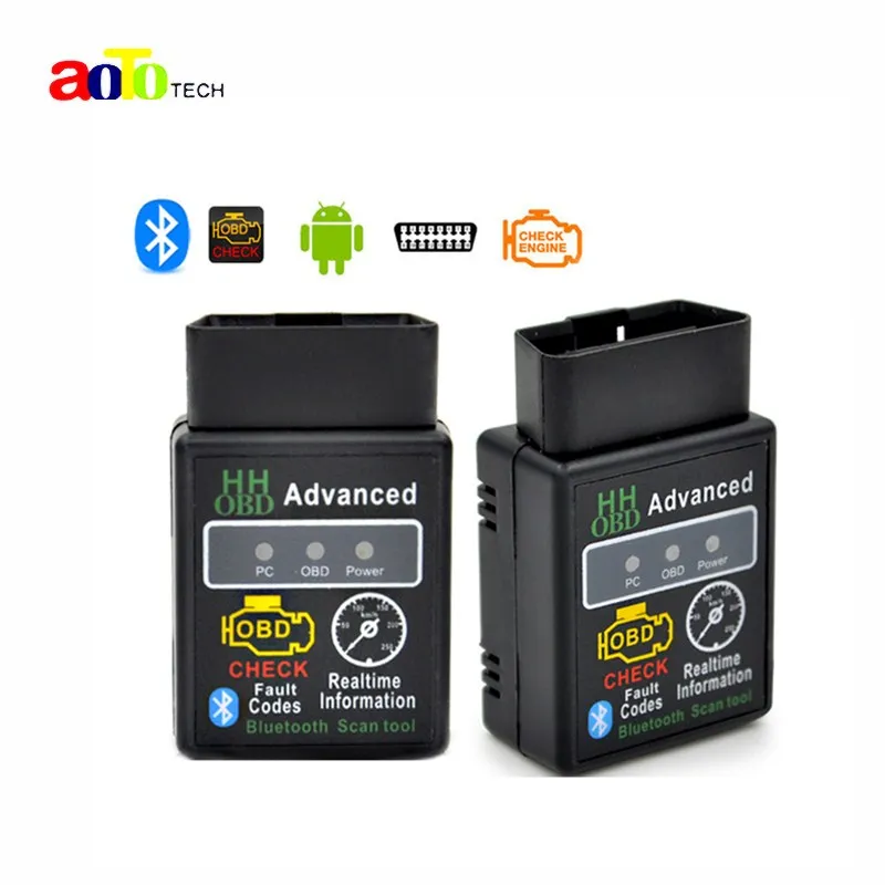 Лидер продаж 2016 года Авто ELM327 HH Bluetooth OBD 2 II диагностический инструмент