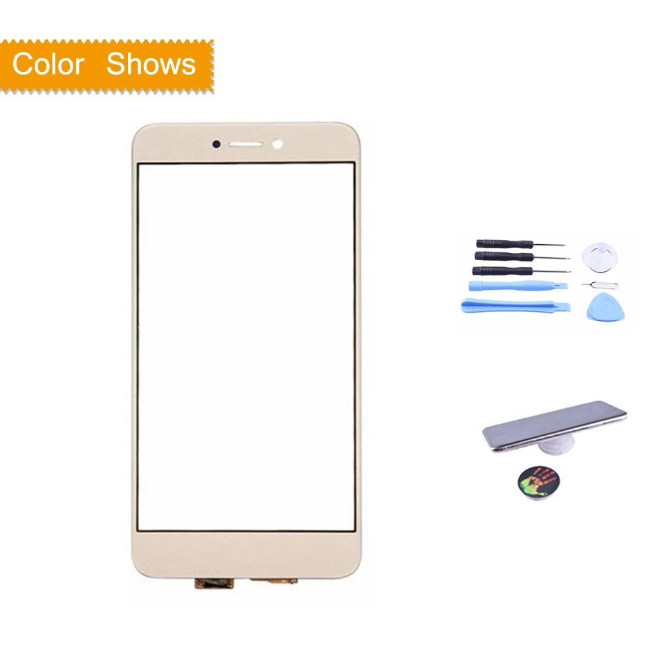 gold with gift Для huawei P9 Lite PRA-LX1 Nova Lite GR3 P8 Lite сенсорный экран Сенсорная панель дигитайзер Переднее стекло PRA-LX2 PRA-LA1 - Цвет: gold with gift