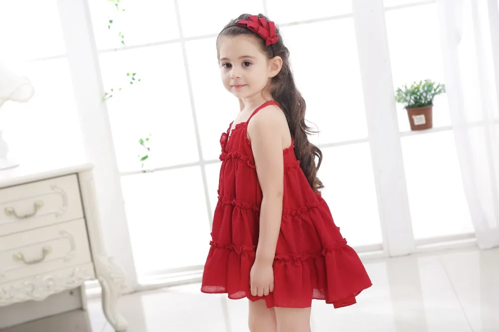 BibiCola Summer 2019 New little Girl Dresses fashion cotton sleveless solid dress baby birthday for girls clothes | Детская одежда и