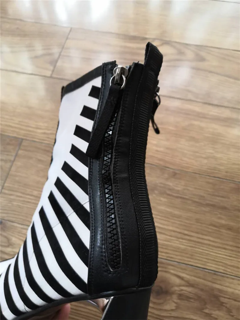 Summer Boots Breathable Mesh Pointed Toe Short Booties Fashion Women Pumps 6 cm High Heels Spring White Black HL143 MUYISEXI