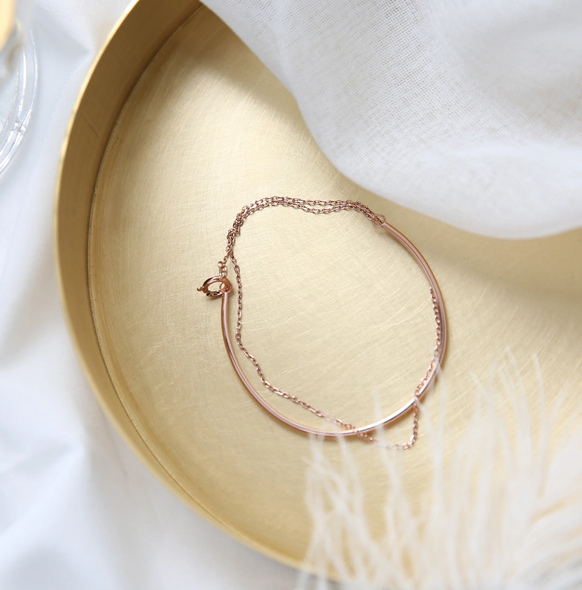 Модные браслеты и изящный двухслойный спутниковый цепной золотой браслет