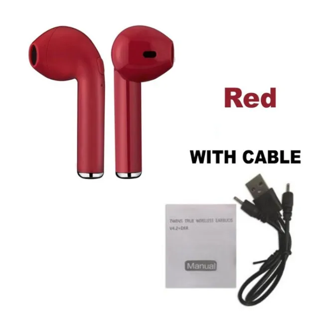 I7 i7s tws Bluetooth наушники Наушники Гарнитура Беспроводные с микрофоном для iphone xiaomi