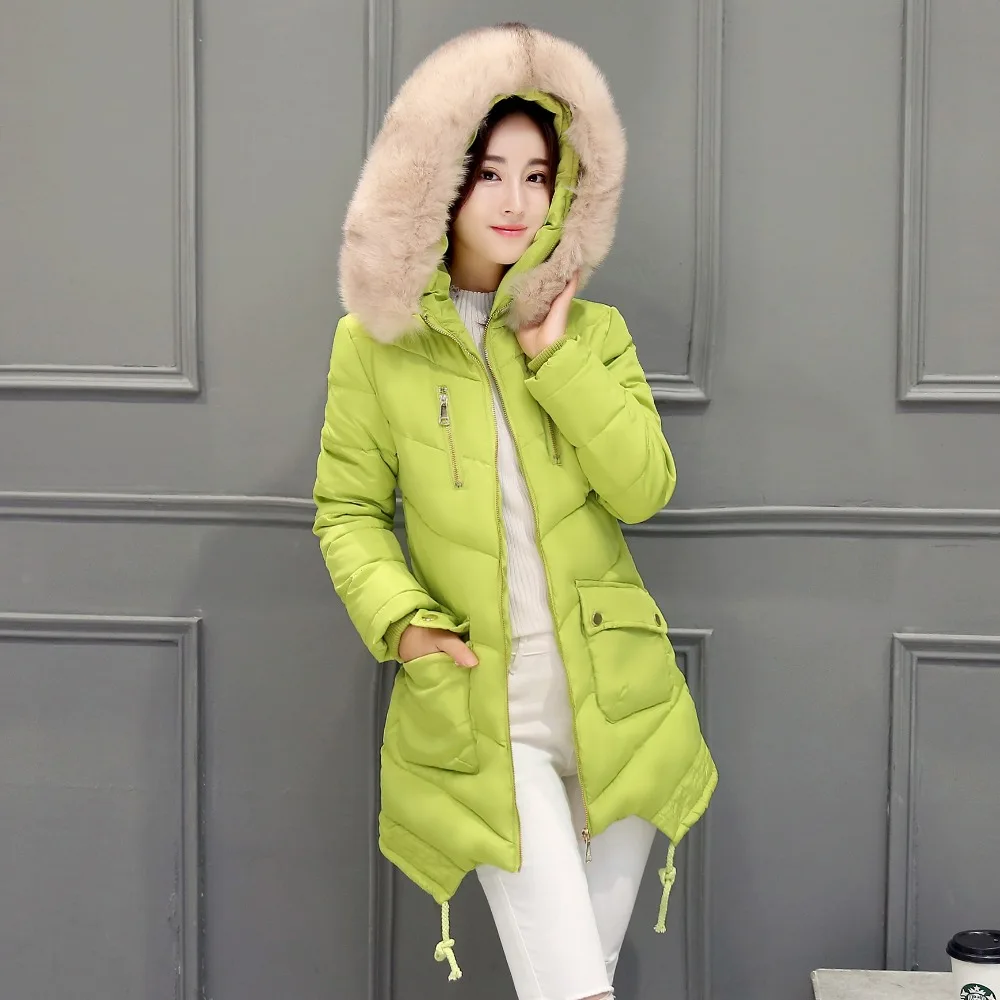 Женское Стеганое пальто длинная стеганая куртка большого размера модель CC342