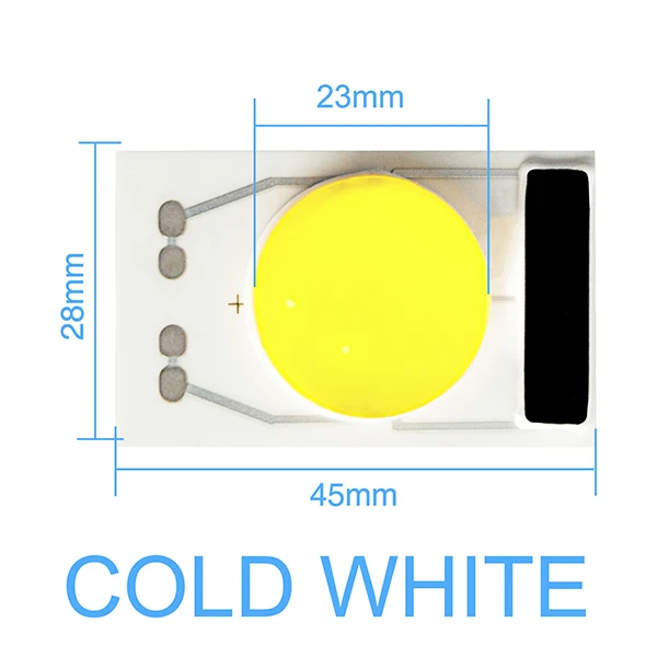Cold White Светодиодный чип 20 Вт 30 Вт 50 Вт ac220в умная интегральная микросхема без необходимости водителя холодный белый теплый белый день белый 28*48 мм долгий срок службы для внутреннего освещения - Испускаемый цвет: Cold White
