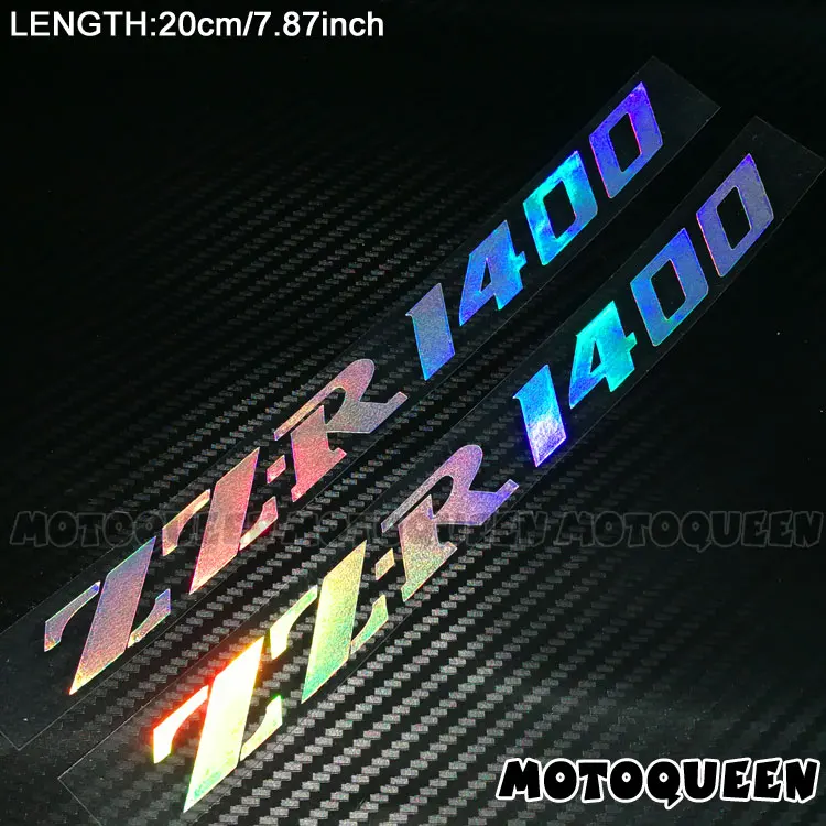 ZZR1400 Laser Мотоцикл Светоотражающие танк колодки обтекатель наклейки для Kawasaki ZX-RR VERSYS 1400GTR Z300 Z1000 Z750 ZZR600 ZZR1400 ZXR750 - Цвет: ZZR1400 Laser