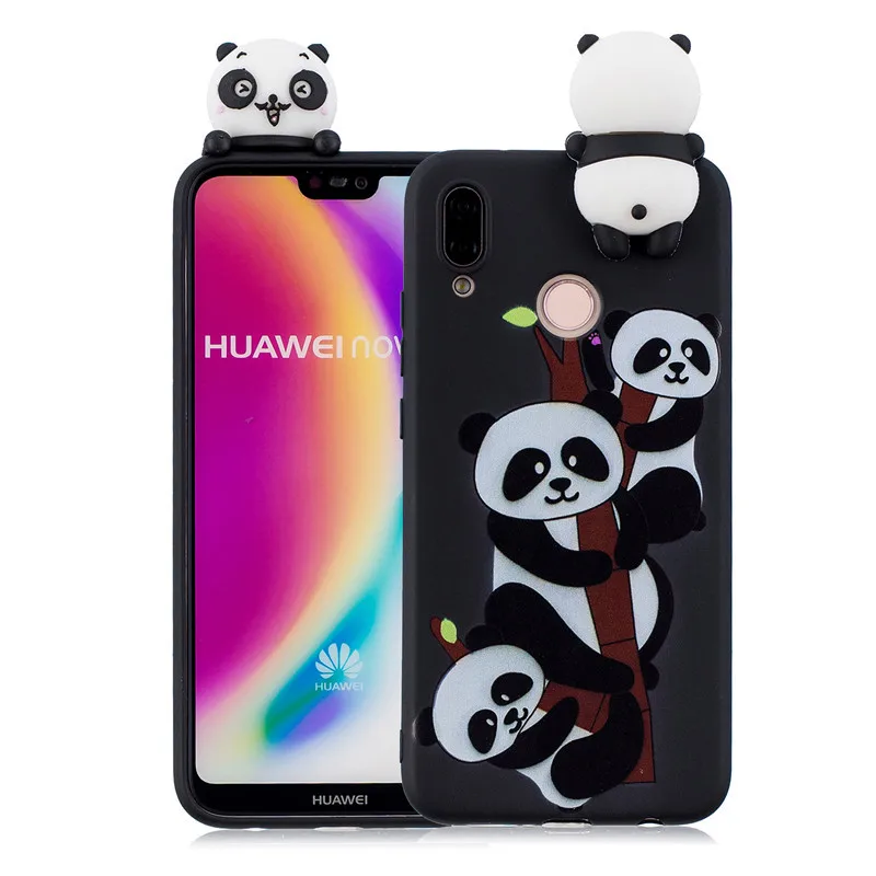 Phone Bag Case For Huawei P10 P20 Lite Pro 3D Toys Panda Cartoon Soft TPU Cover Fundas P9 P8 2017 Y5 |