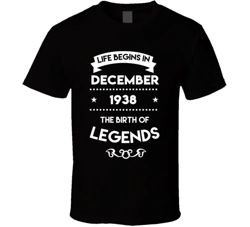 Мужская футболка с надписью Birth Of Legends Новое поступление 1938 года 2019|Мужские