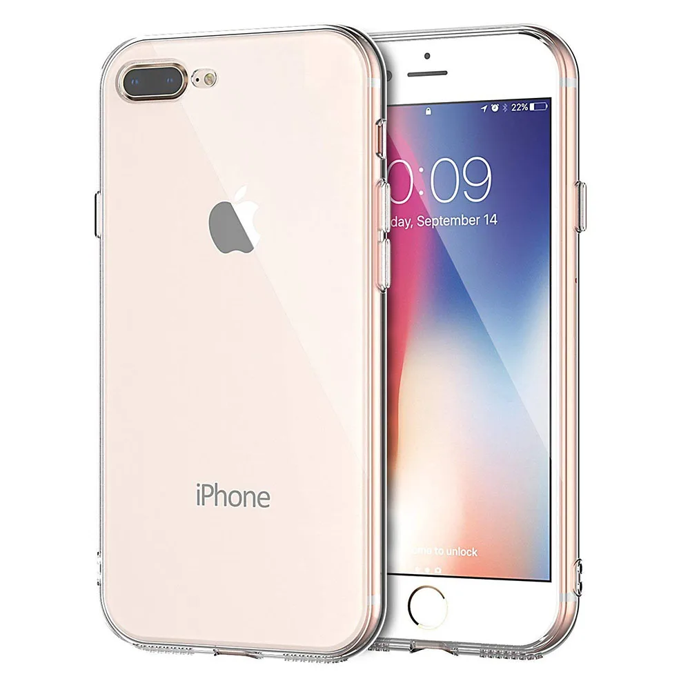 Ультратонкий прозрачный гибкий чехол для iPhone 6 6plus 6s plus 7 7plus 8 | Мобильные телефоны