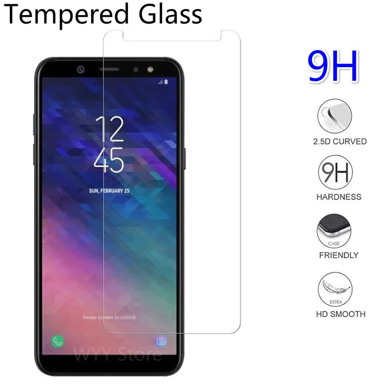 Tempered Glass For Samsung J4 2018 J3 J6 J8 Screen Protector Galaxy A8 Plus A5 A6 A7 Protective | Мобильные телефоны и