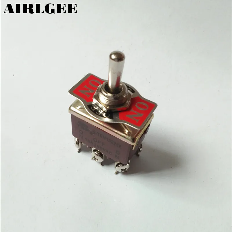 DPDT 3 позиционный ВКЛ-ВЫКЛ-ВКЛ тумблер 6 винтовых клемм AC 15A/250V 20A/125V | Обустройство