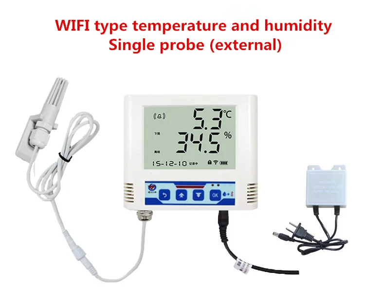 

Интеллектуальные дистанционные высокоточные Wi-Fi датчики температуры и влажности, беспроводная сетевая передача, передатчик с одним зондом