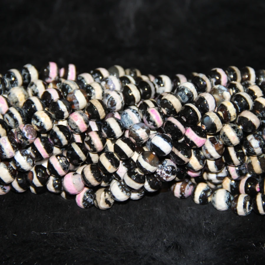 

Черное мистическое ожерелье из 2 нитей 10 мм, сферические бусины 15,5 дюйма, тибетские бусины Dzi, бусины из драгоценного камня, бусины с тибетски...