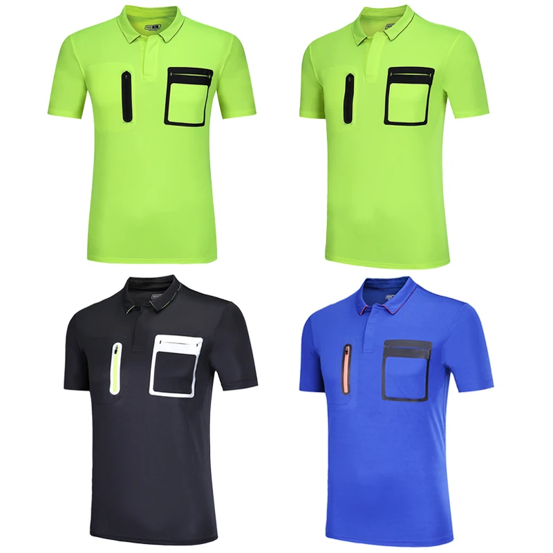 Мужская футбольная тренировочная футболка футбольный судья Униформа судьи