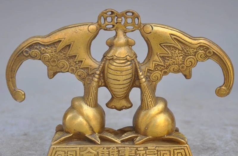 6 &quotфольклорная фотография монета фэншуй благоприятная статуя фу летучая мышь