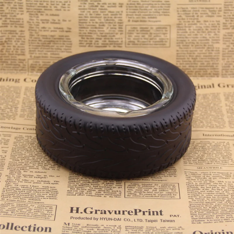 

Уникальная резиновая большая ежедневная Безопасная и чистая стеклянная пепельница аксессуары для прикуривателя настольное украшение Луч...