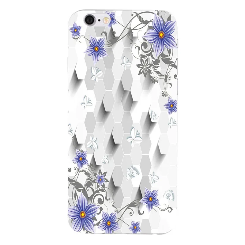 Luxury Flower Phone Case For Apple iPhone 6 Plus 6S 5.5 Inch Rose Fashion Rabbit Cartoon Soft Silicon TPU |