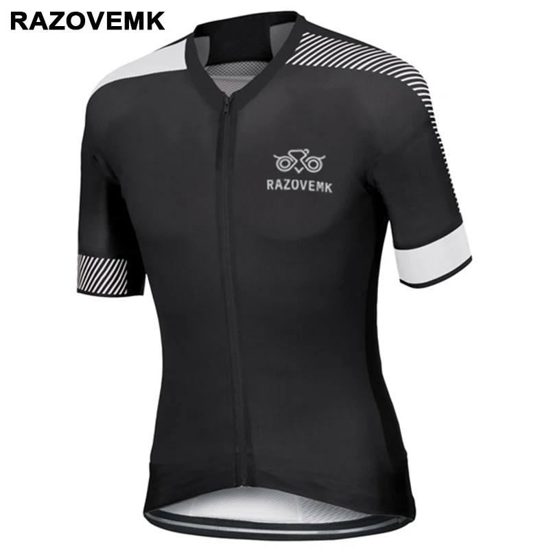 2018 RAZOVEMK Велоспорт Джерси летняя велосипедная Одежда Mtb рубашка короткая майка Ropa