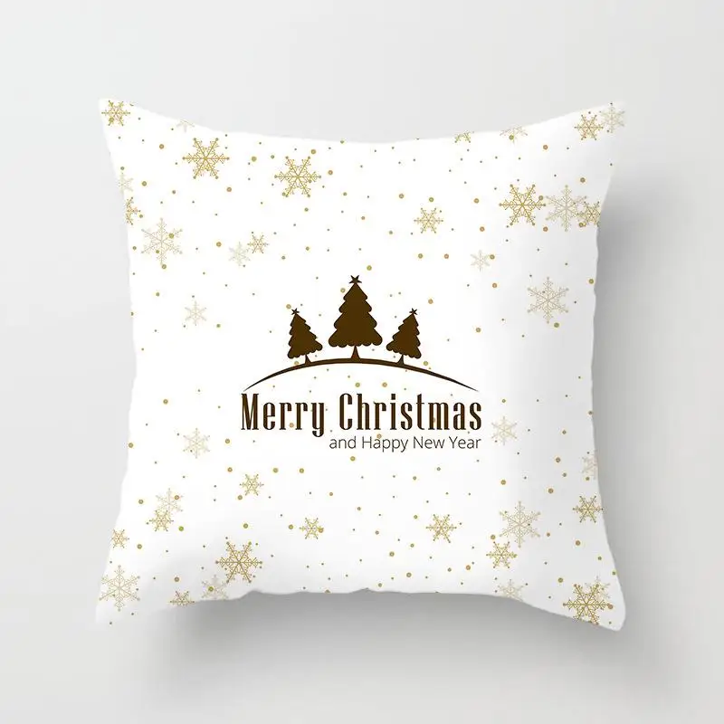 Полиэфирное волокно Let It Snow Xmas style чехол для подушки с Рождеством Санта Клаус домашний декоративный чехол на подушки - Цвет: 24