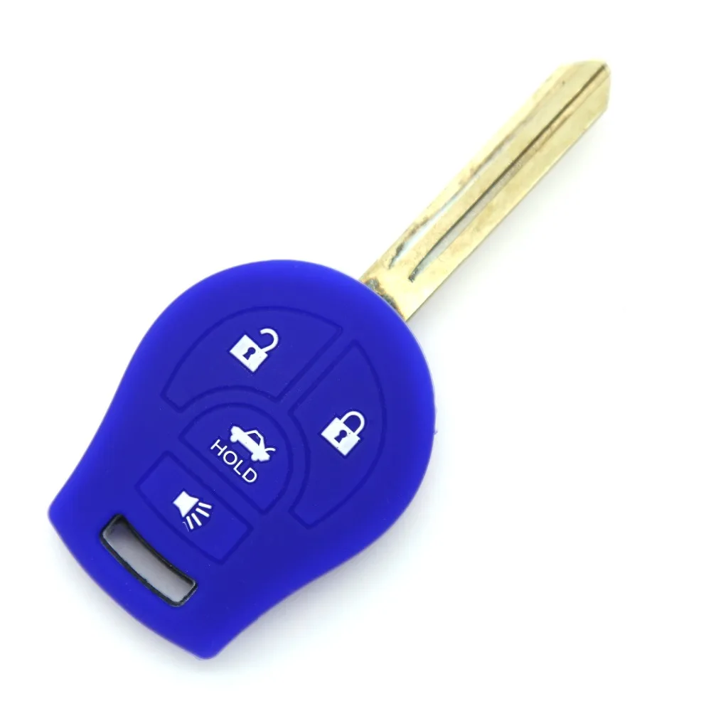 Прочный гарантия качества силиконовые 4 кнопочный ключ автомобиля случае