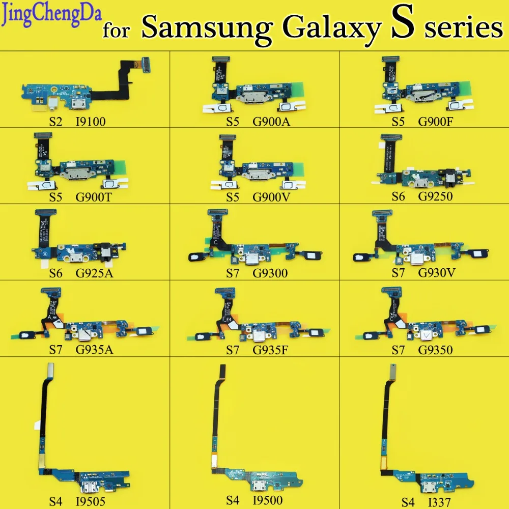 Шлейф зарядного устройства JCD для Samsung Galaxy S2 I9100 S4 S5 S7 G9300 G930V G935A G935F G9350|Шлейфы