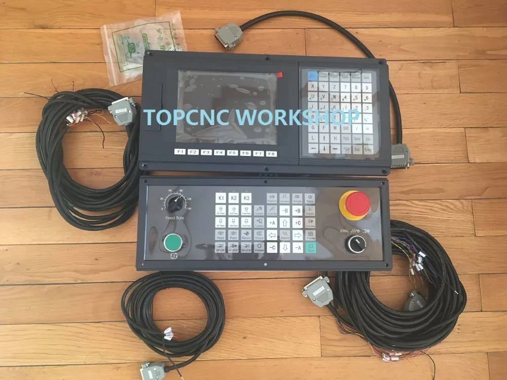 3 Axis New Version English Panel CNC controller for lathe and grinding machine stepper servo G-code with side panel | Инструменты