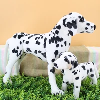 new style simulation dog dalmatian plush toy standing dalmatian soft doll home decoration christmas gift w1422