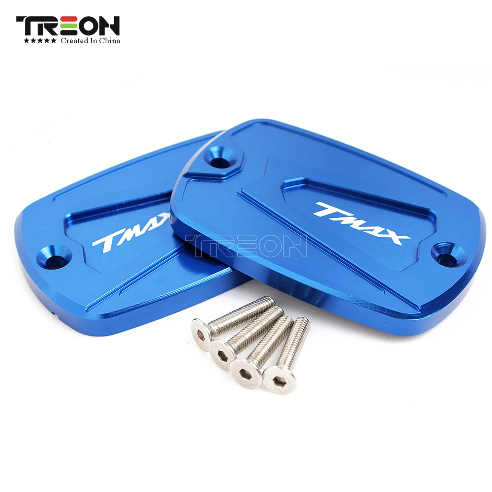 TREON Новинка для YAMAHA TMAX 500 TMax 530 CNC алюминиевая крышка резервуара тормозной жидкости