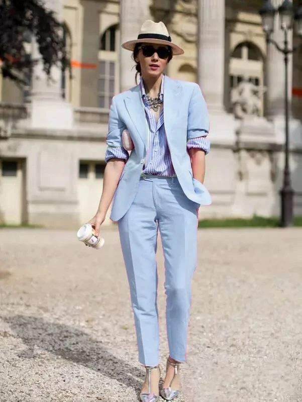 Women's 2019 spring new England Slim simple wild suit nine pants women's feet tide autumn and winter OL career suits | Женская