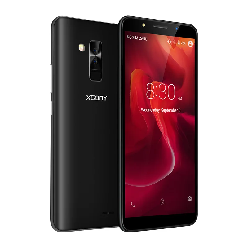 XGODY Y26 3g 6 дюймов 18:9 Смартфон Android 8,1 Oreo MTK6580M четырехъядерный 1 Гб+ 16 Гб мобильный телефон с функцией распознавания лица 2800 мАч мобильный телефон