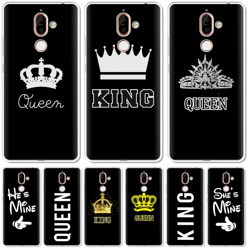 Чехол для телефона с принтом King Queen Nokia 8 7 6 5 3 2 1 мягкий силиконовый чехол X5 Plus 2018