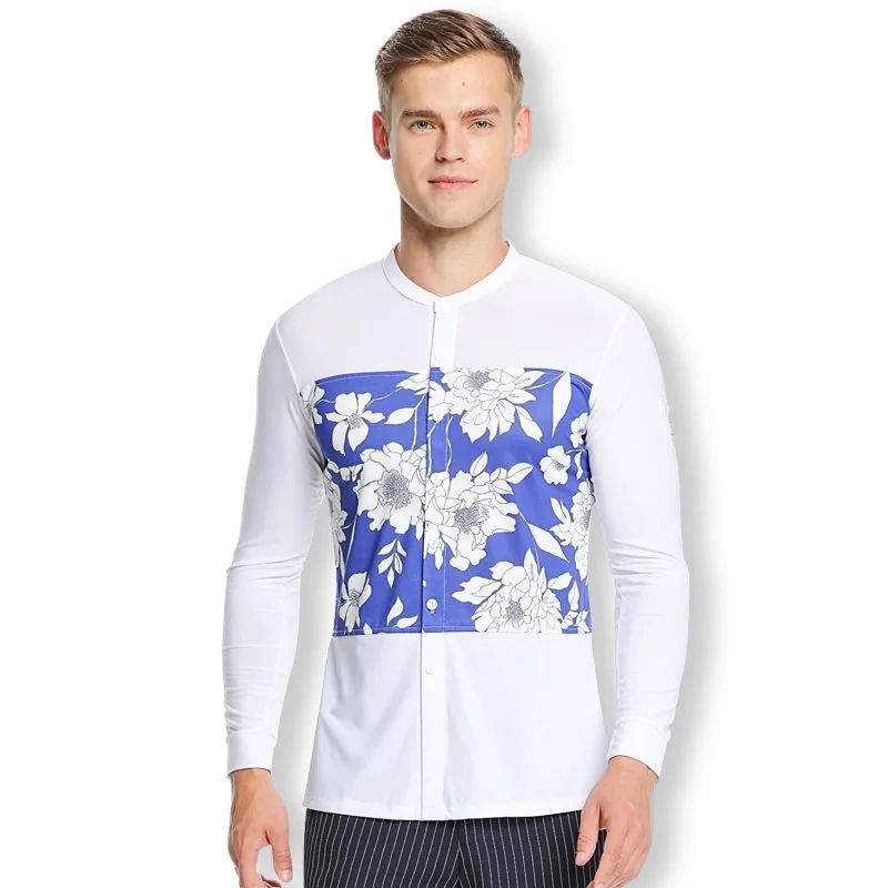 2018 Платья для конкурса бальных танцев Мужская модная рубашка танцев|Бальные