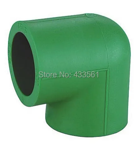 

Free Shipping Quality Color Green Enviroment friendly PPR Equal Elbow 90deg DN25 Fittings Connector for Irrigation water pipe