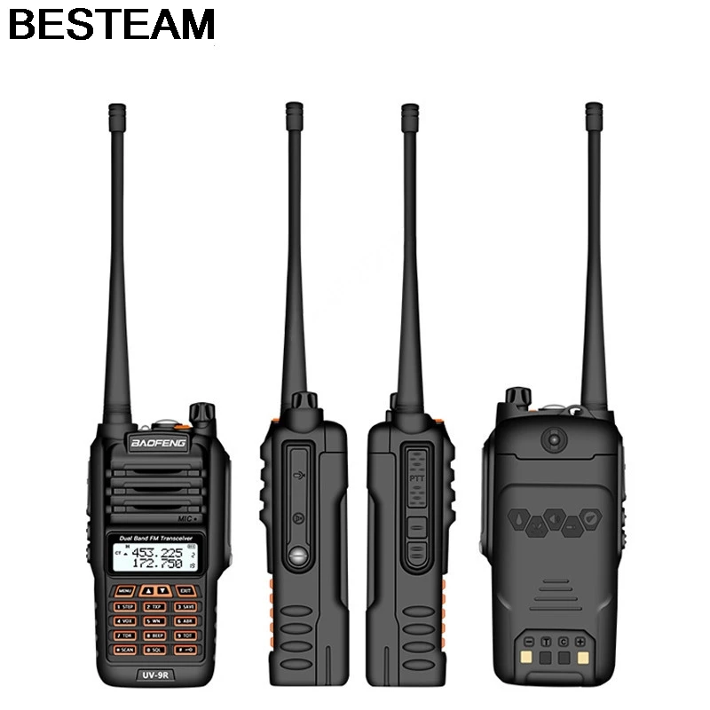 Baofeng Водонепроницаемая UV 9R радио антенна 8 Вт UHF/VHF рация диапазон 5 км Cb