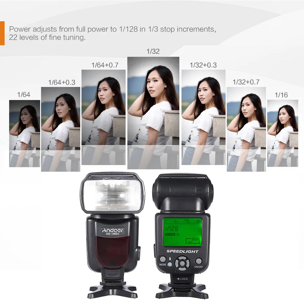 Andoer AD 960II Универсальный ЖК дисплей на камере Speedlite Flash GN54 для Nikon Canon Pentax DSLR