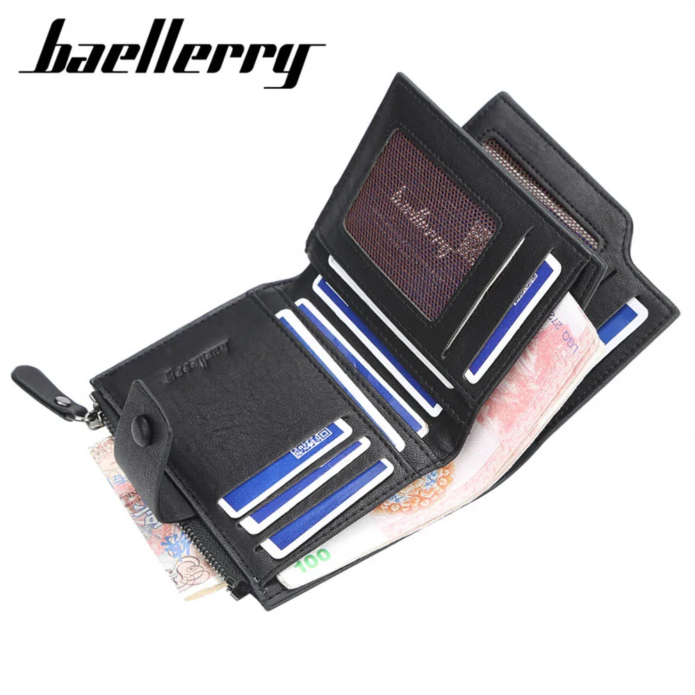 Кошелек Baellerry мужской кожаный на молнии с отделением для карт | Багаж и сумки