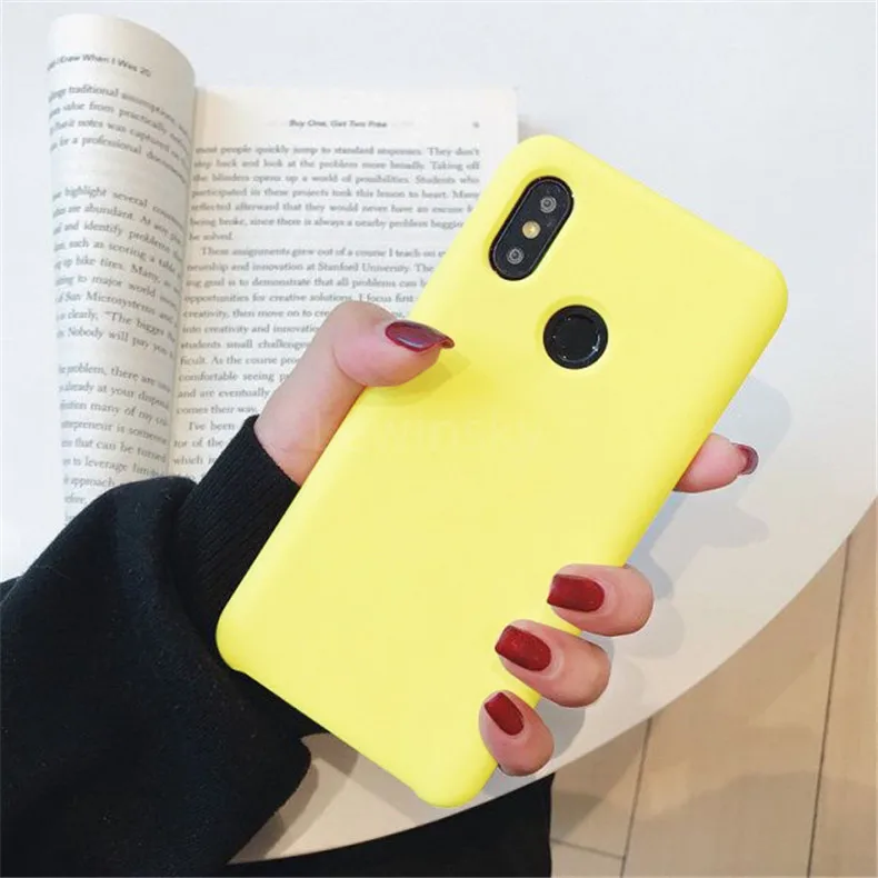 Жидкий силиконовый чехол для Xiaomi mi A2 8 lite SE 6X6 Max 3 mi x 2 2s Red mi 6A Note 5 6 7 Pro из мягкого ТПУ, конфетный чехол для телефона