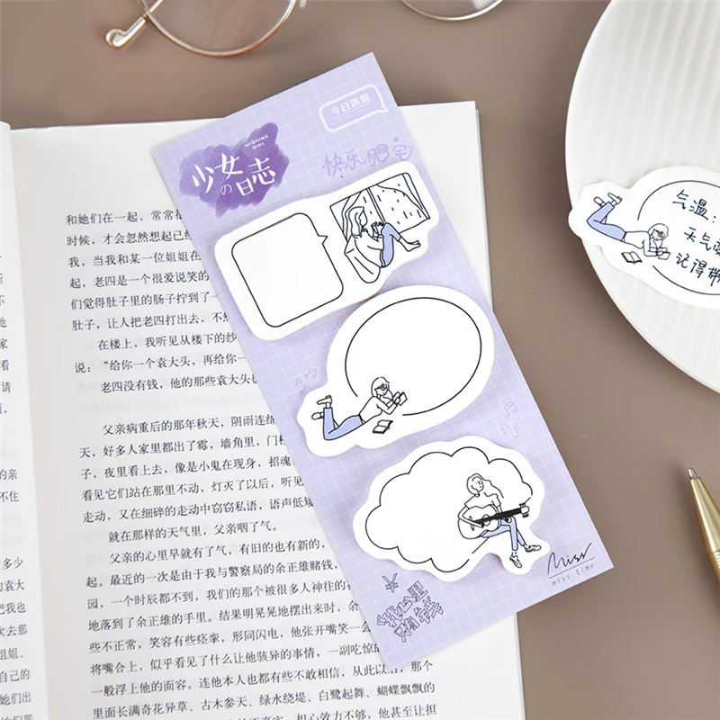Mr paper 60 шт./лот, 6 цветов, рисунок из мультфильма, окно, блокнот для заметок, блокнот, дневник, креативный, самоклеящийся блокнот, блокнот s