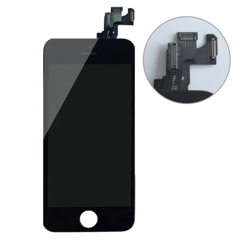 Оригинальный экран для iPhone 5S сменный ЖК дисплей сенсорный с дигитайзером рамка в