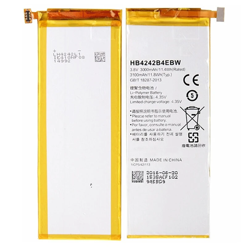 Hb4242b4ebw Honor 6 Bateria 3000 мАч 4 x Батарея для Huawei 6/h60-l01/Honor 4x/+ Инструменты | Мобильные