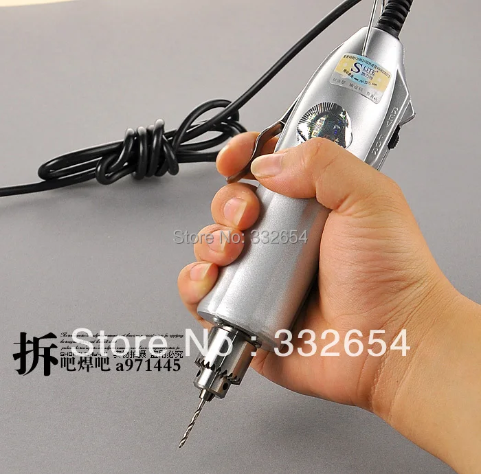 Регулируемая Micro ручную электродрель с переменной скоростью электрическая