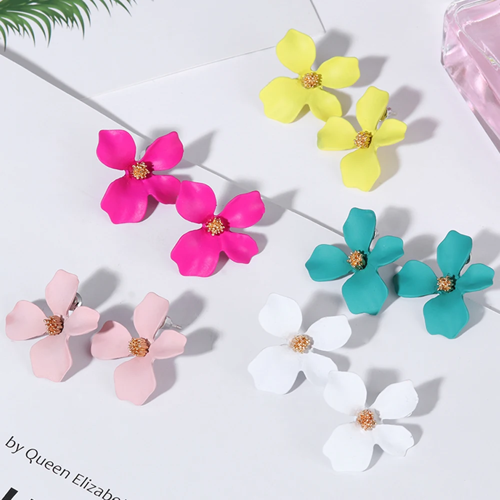 2019 Новое поступление милые растения смолы женские Гипербола серьги гвоздики