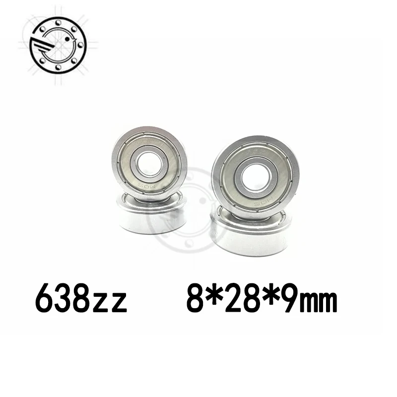 10 шт./лот Прямая с фабрики 638 638ZZ 638Z 638-2Z 80038 8*28*9 мм высокое качество глубокий шаровой подшипник 8x28x9 мм