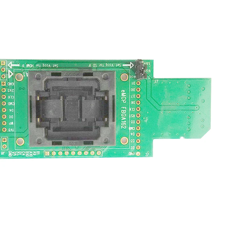 EMMC считыватель тестовая розетка с SD интерфейсом BGA153 BGA169 размер 11,5x13 мм Шаг 0,5 мм программатор адаптер восстановление данных Открытый верх