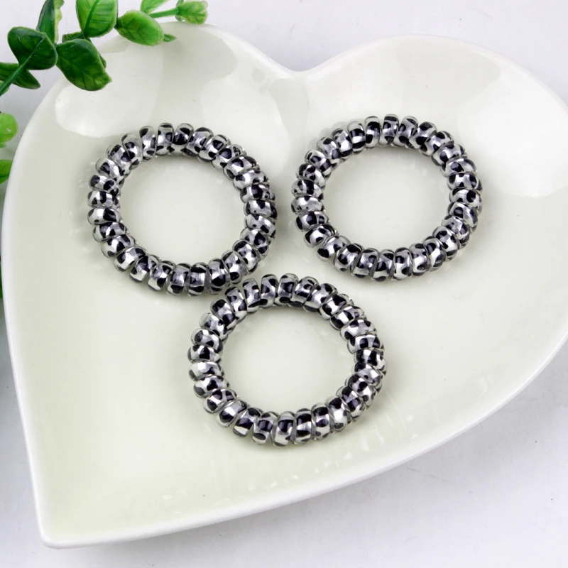 10 шт. модные резинки для волос спиральные телефонных кабелей и эластичные