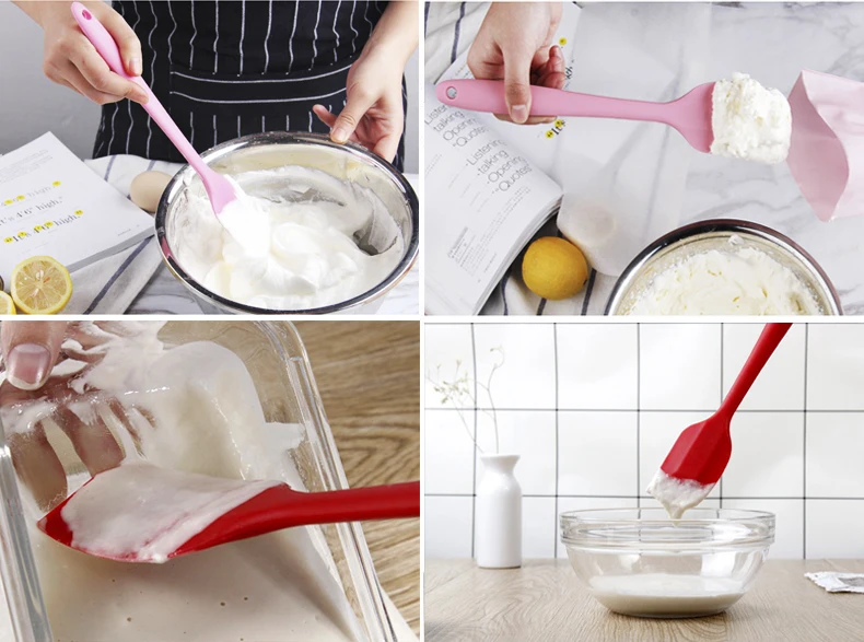 Кухонный силиконовый крем сливочное масло для торта шпатель скребок смешивания