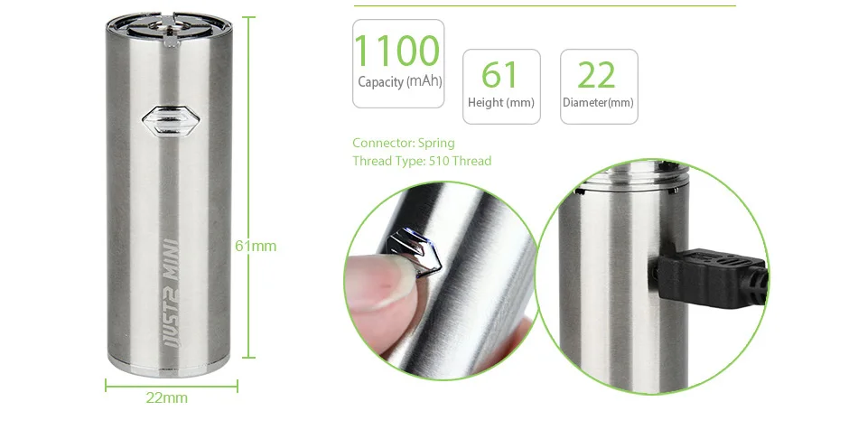 Горячая Распродажа, электронная сигарета Eleaf iJust 2, батарея 2600 мАч/1100 мАч для Eleaf ijust2, комплект, батарейный мод, огромный пар против Ijust s