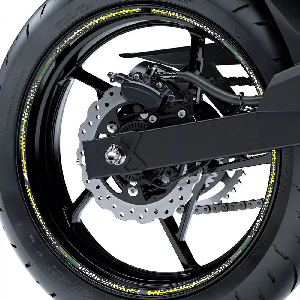 

KODASKIN Motorcycle 2D Emblem Round Sticker Decal Big Wheel Rim for ninja 400